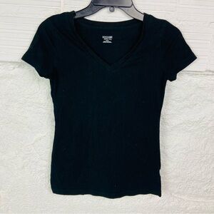 Mossimo Supply Co. Women's Classic Black V neck Tee size XS